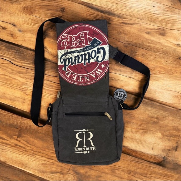 Robin Ruth Black and Red Shoulder Bag NWOT - Picture 3 of 4